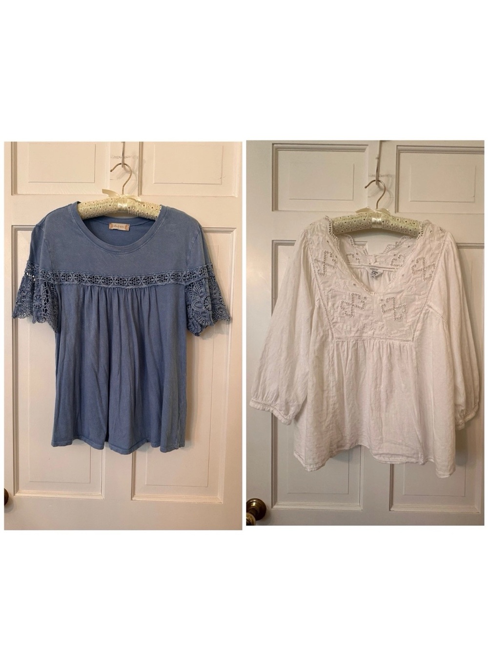 Lot 2 Boho Embroidered Tops Crown Ivy Altar’d State L